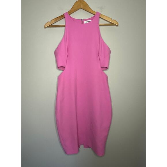Elizabeth and James Lela Ponte Racerback Cutout Sheath Dress Women’s Pink Size 4 - Picture 2 of 8